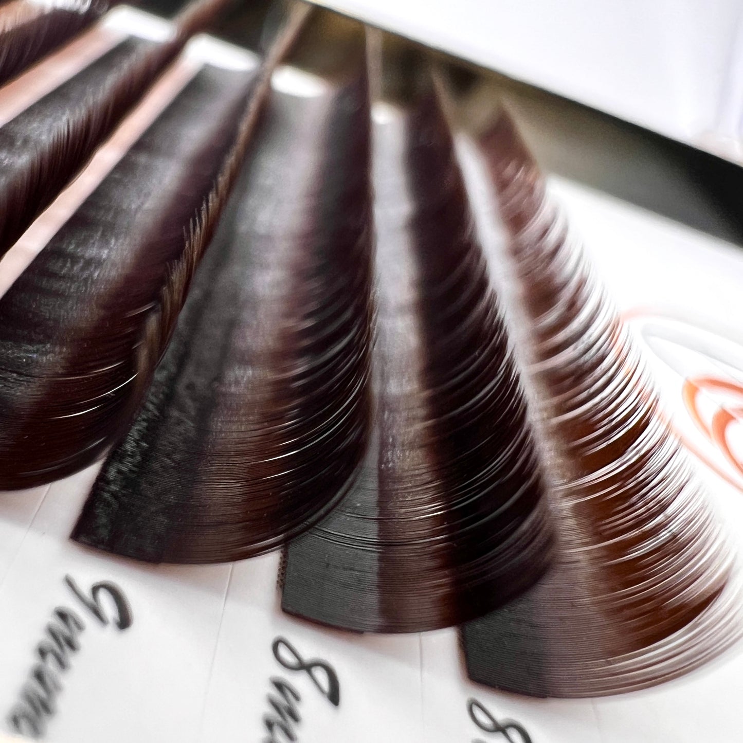 Matte Dark Brown Premium Faux Mink Eyelash Extensions β 0.05mm Trays