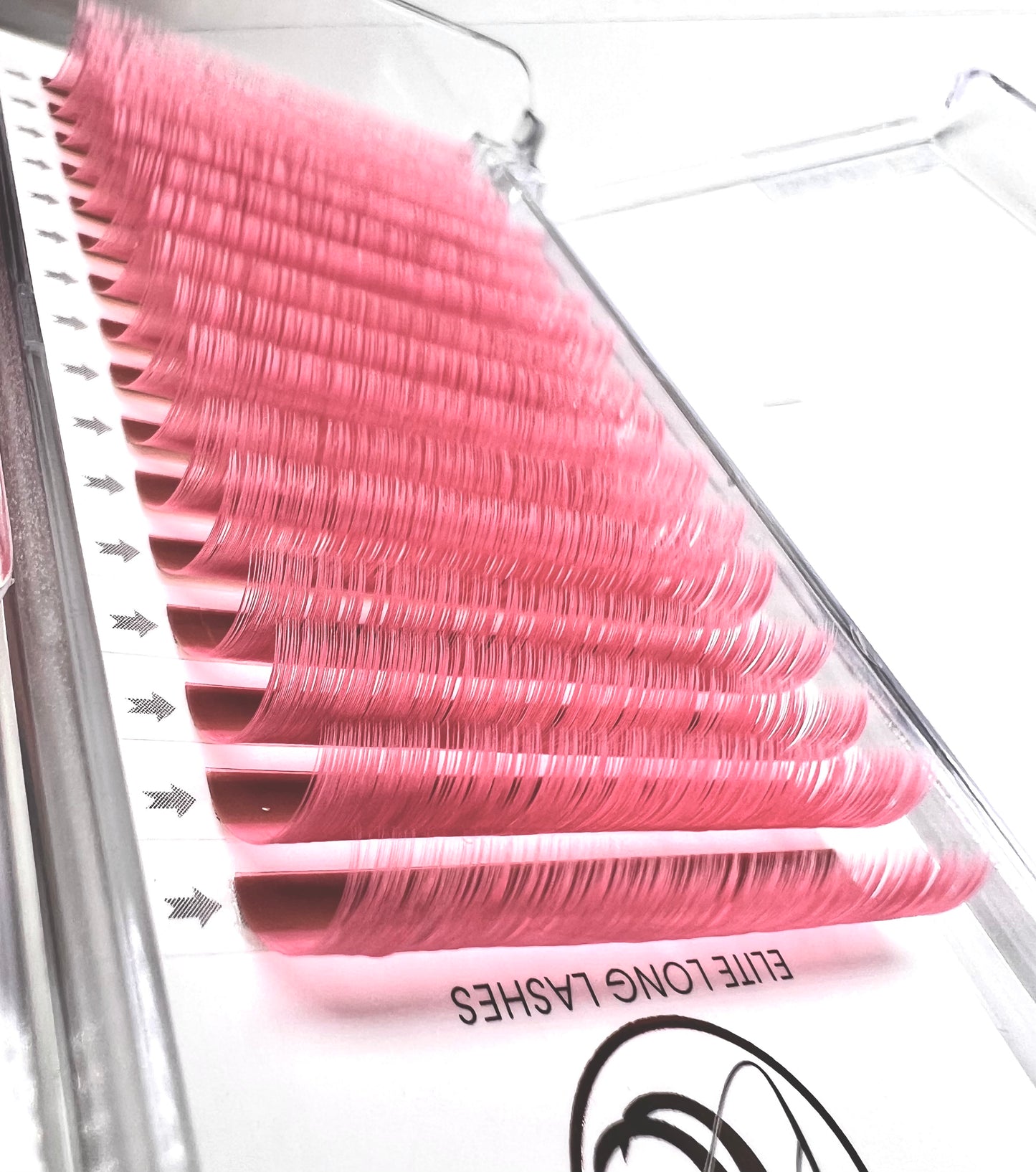 Matte Pink Premium Faux Mink Eyelash Extensions β 0.07mm Trays