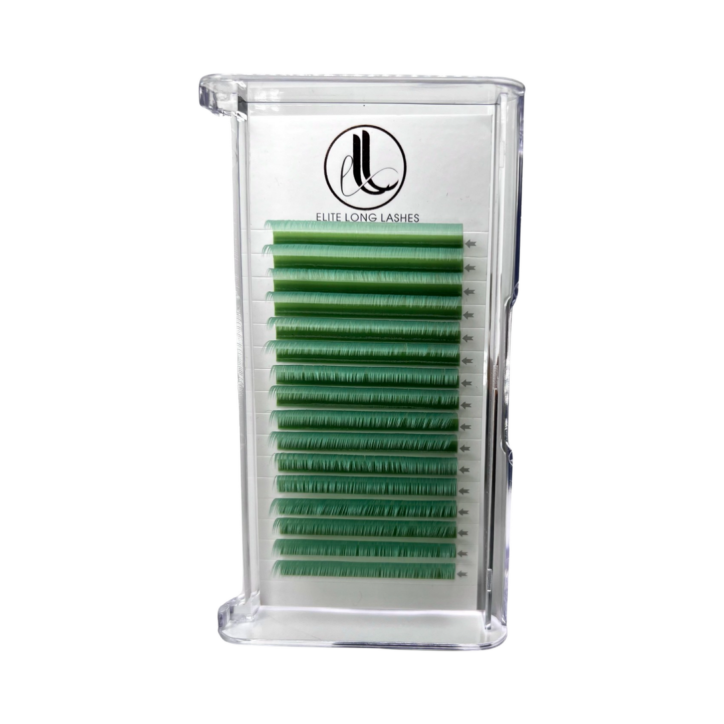 Jade Green Cashmere Eyelash Extensions β 0.07mm Trays