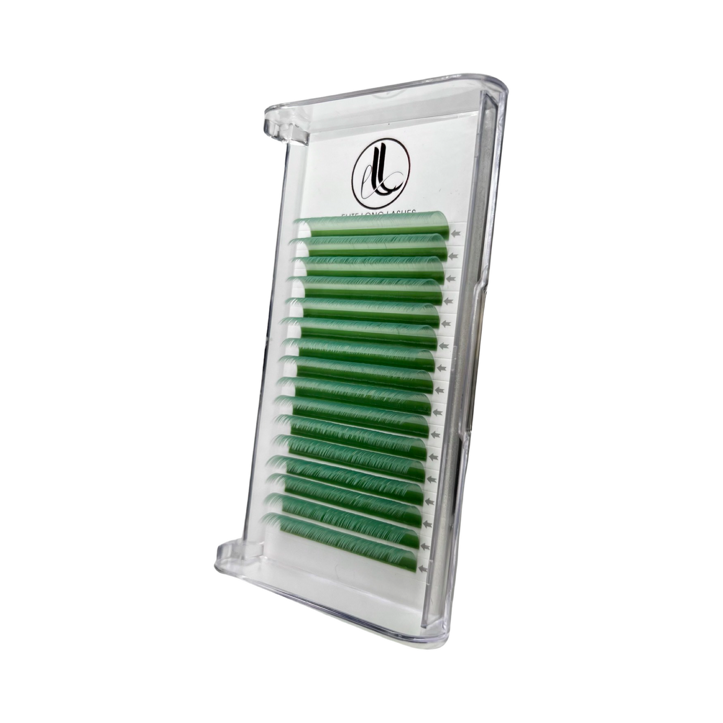 Jade Green Cashmere Eyelash Extensions β 0.07mm Trays