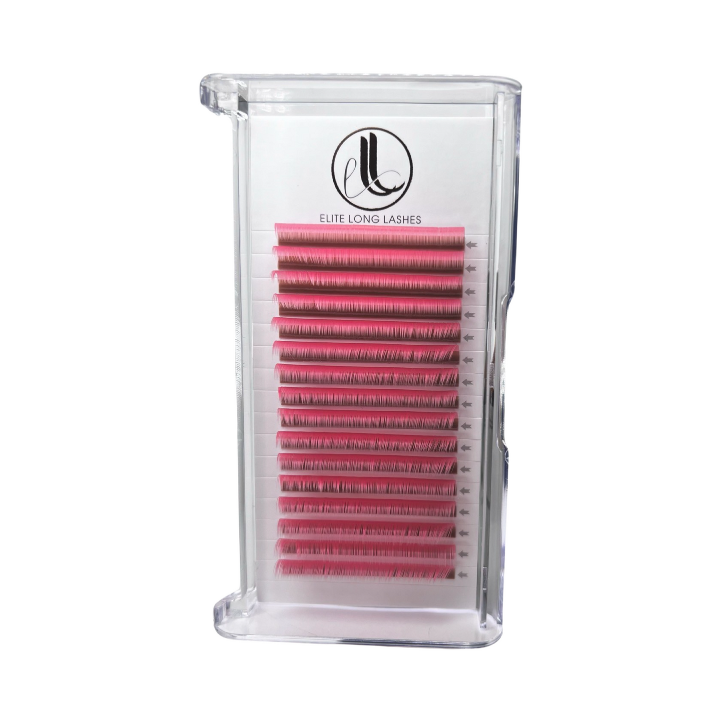 Matte Pink Premium Faux Mink Eyelash Extensions β 0.07mm Trays