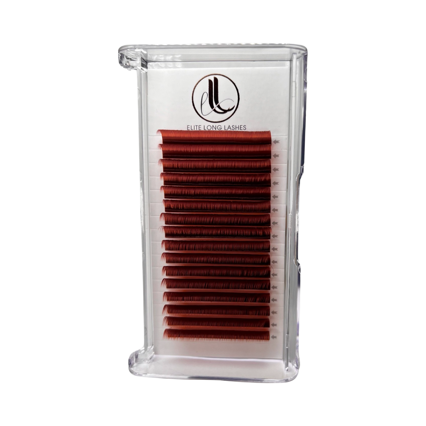 Copper Red Cashmere Eyelash Extensions β 0.07mm Trays