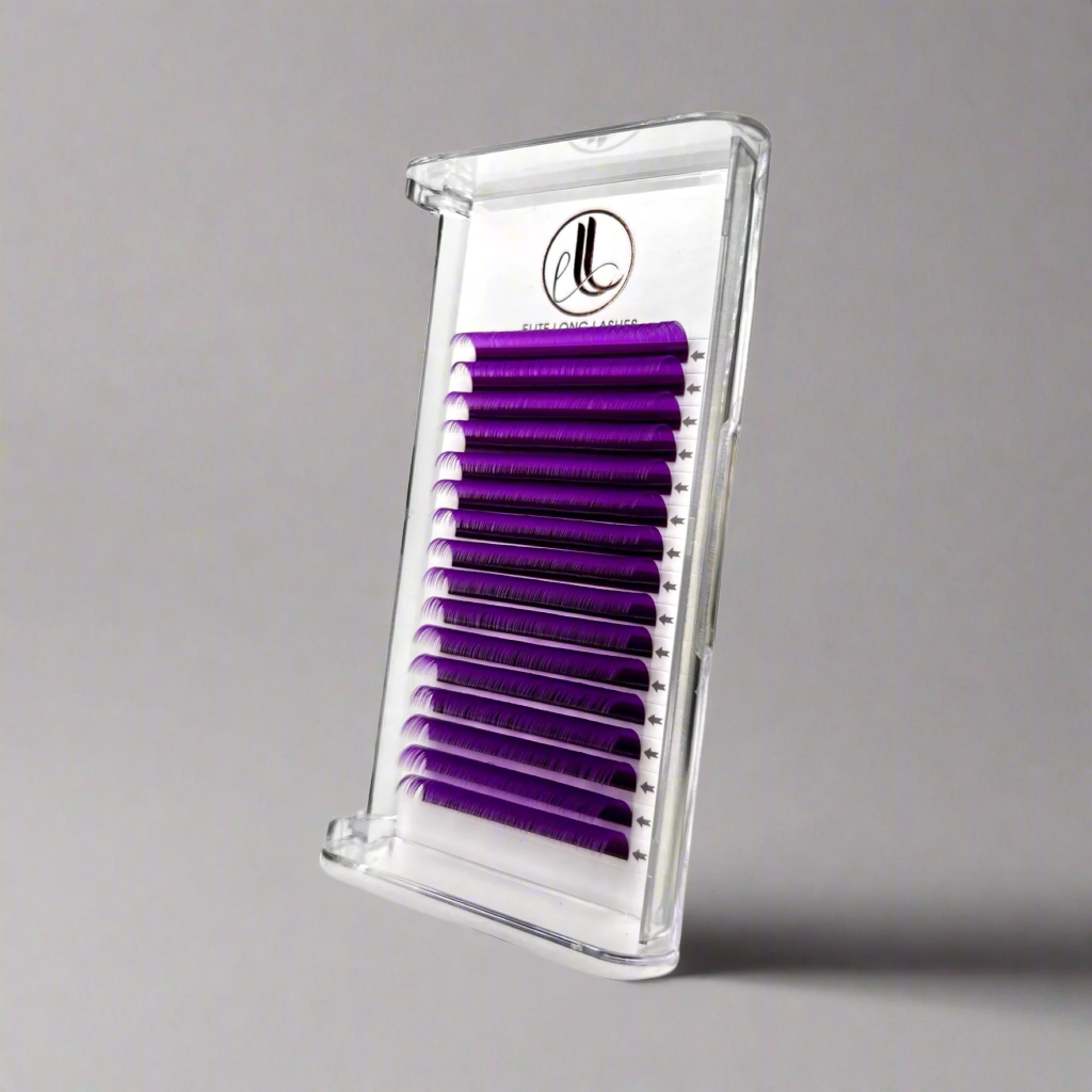 Purple Premium Faux Mink Eyelash Extensions β 0.07mm Trays