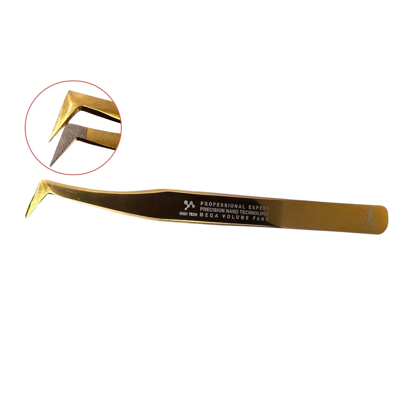Lash Magnet Nano Tips Mega Volume Tweezer - L Shape