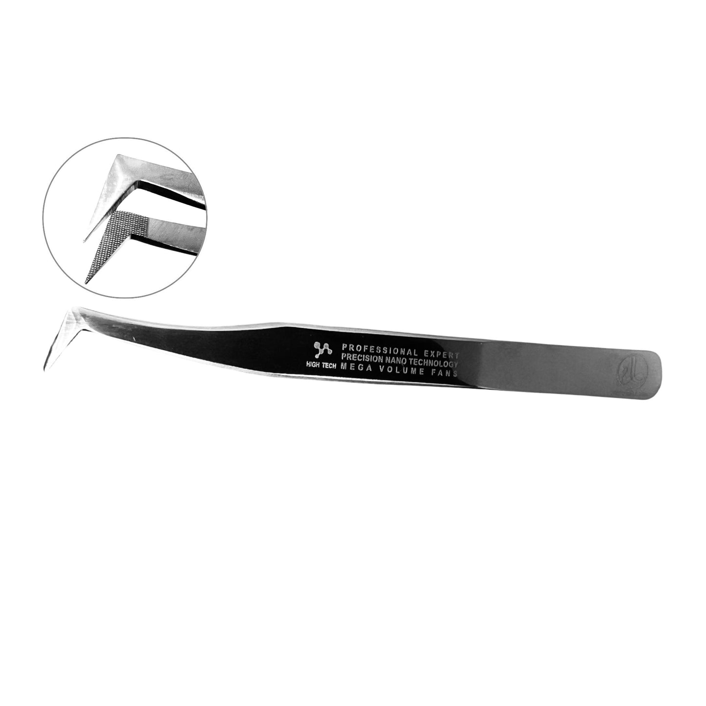 Lash Magnet Nano Tips Mega Volume Tweezer - L Shape