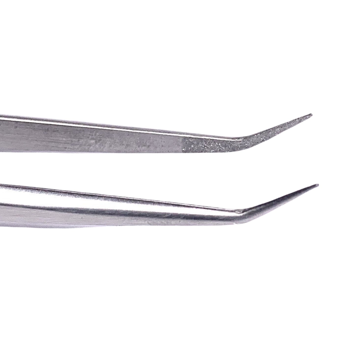 Slim Grip Silver Isolation (Fiber Tips) Tweezer - L Shape