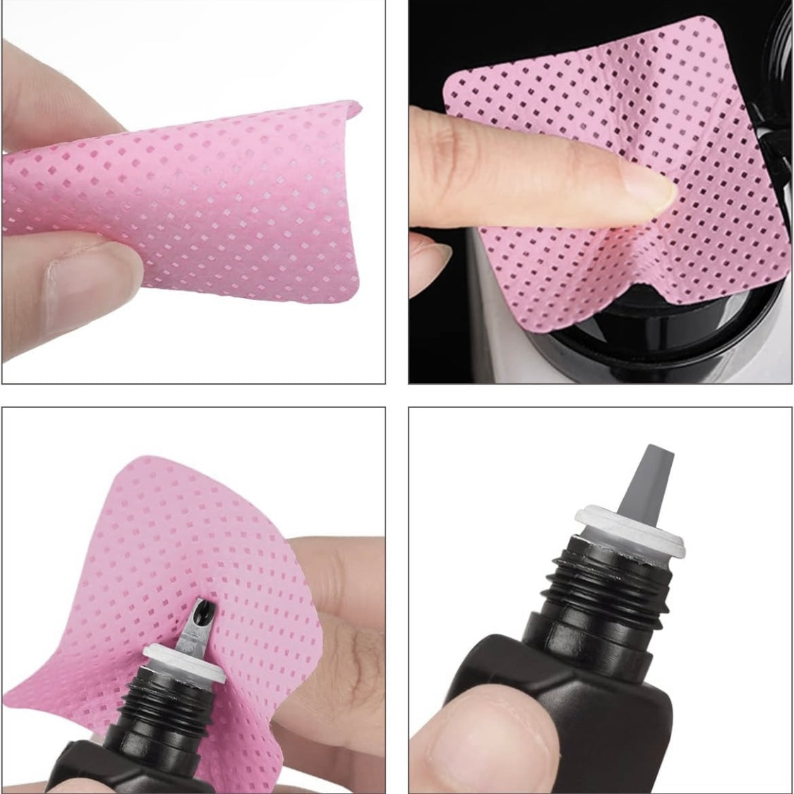 Eyelash extension glue wipes square shape – alternate view