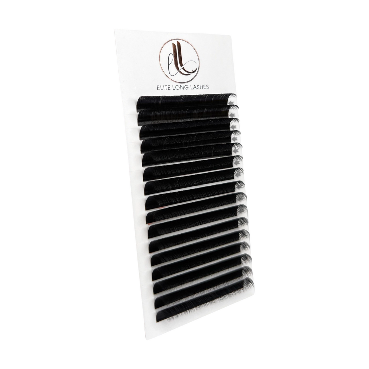 Easy Fan matte black easy fan lash tray – angled view