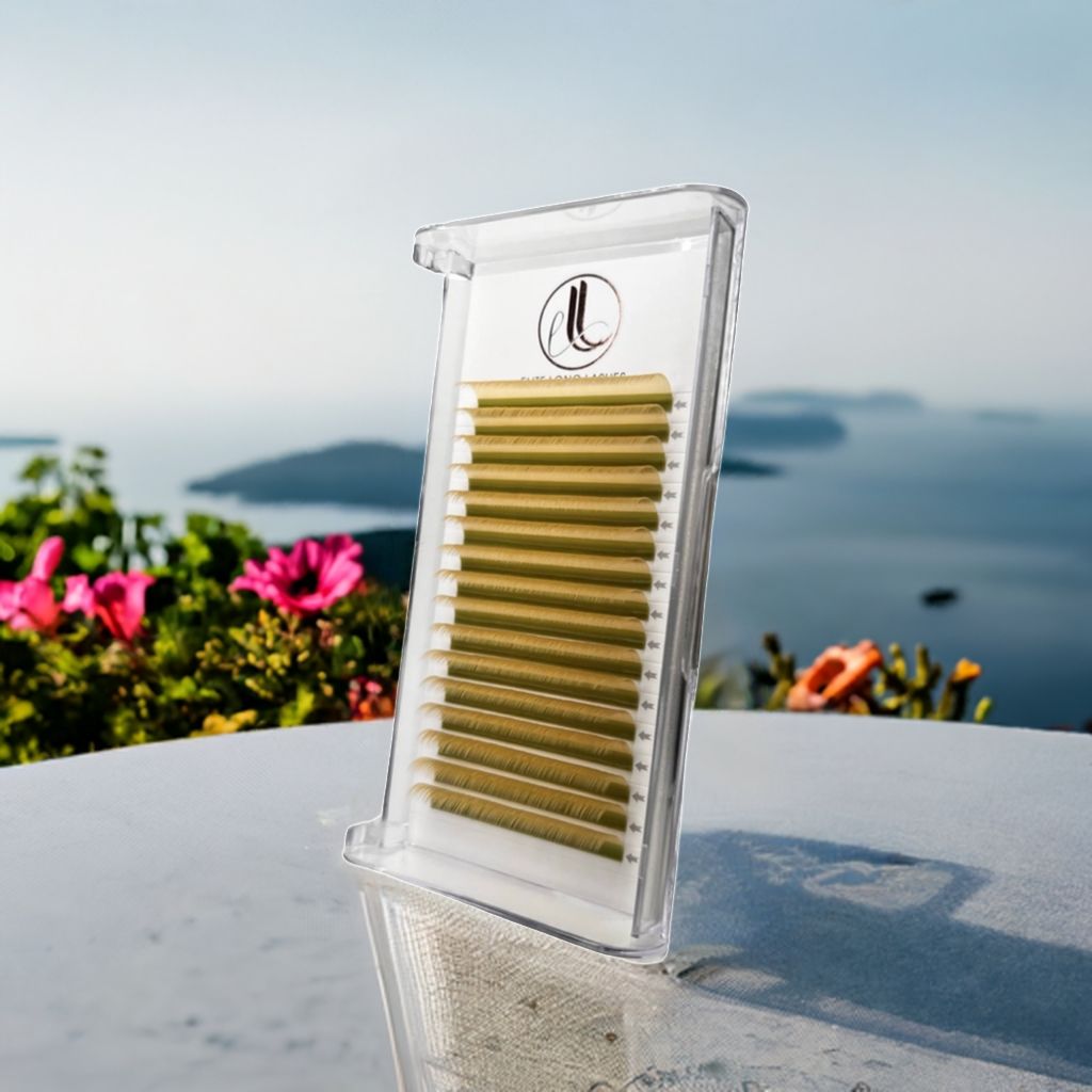 Yellow Premium Faux Mink Eyelash Extensions β 0.07mm Trays