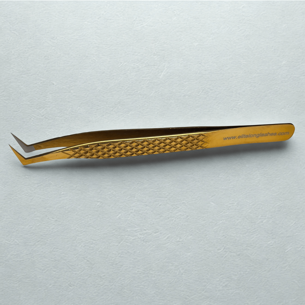 Lash Magnet Nano Tips tweezer – alternate gray background view
