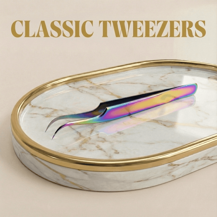Collection image for classic tweezers. Tweezers for individual eyelash extensions.