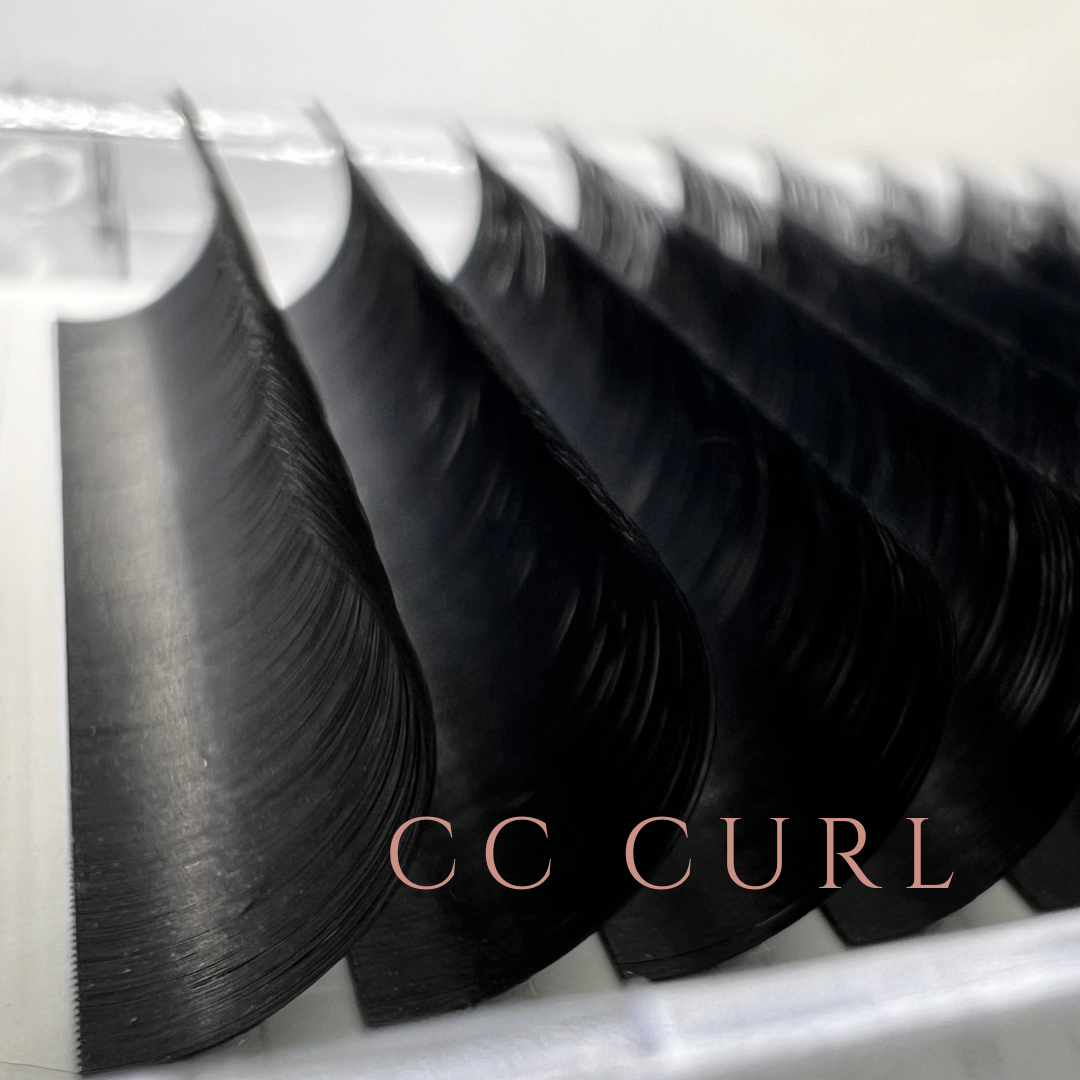 Matte Black Mink Eyelash Extensions DD Curl Trays