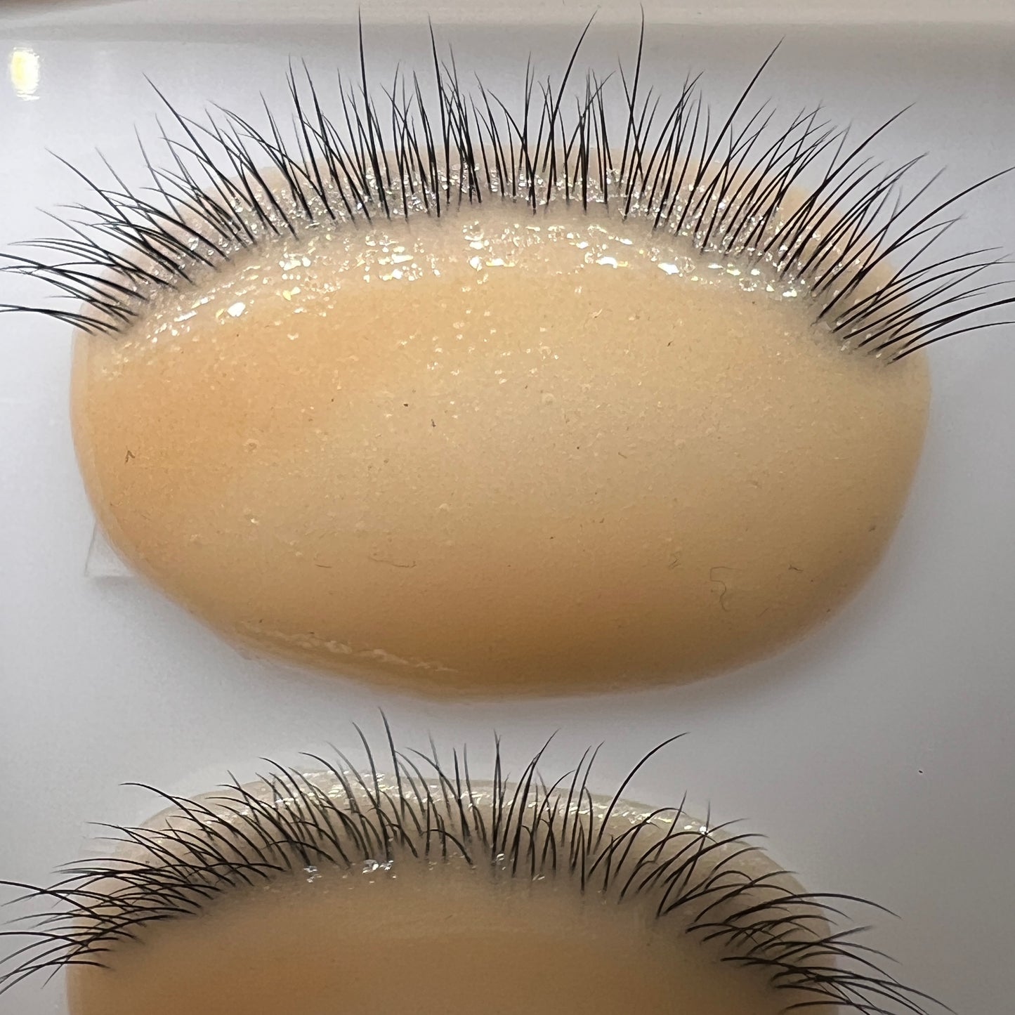 Handmade Realistic Silicone Practice Pair of Eyelids for Lash Training - 3 Layer Lashes