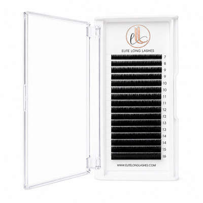 C Curl Cashmere Eyelash Extensions — Matte Black | Professional Volume Lash Tray