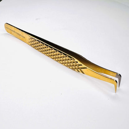 80 Degree Diamond Grip Mega Volume Tweezer for Eyelash Extensions - L Shape