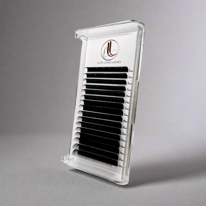 Matte Black Faux Mink Premium Eyelash Extensions DD Curl Trays