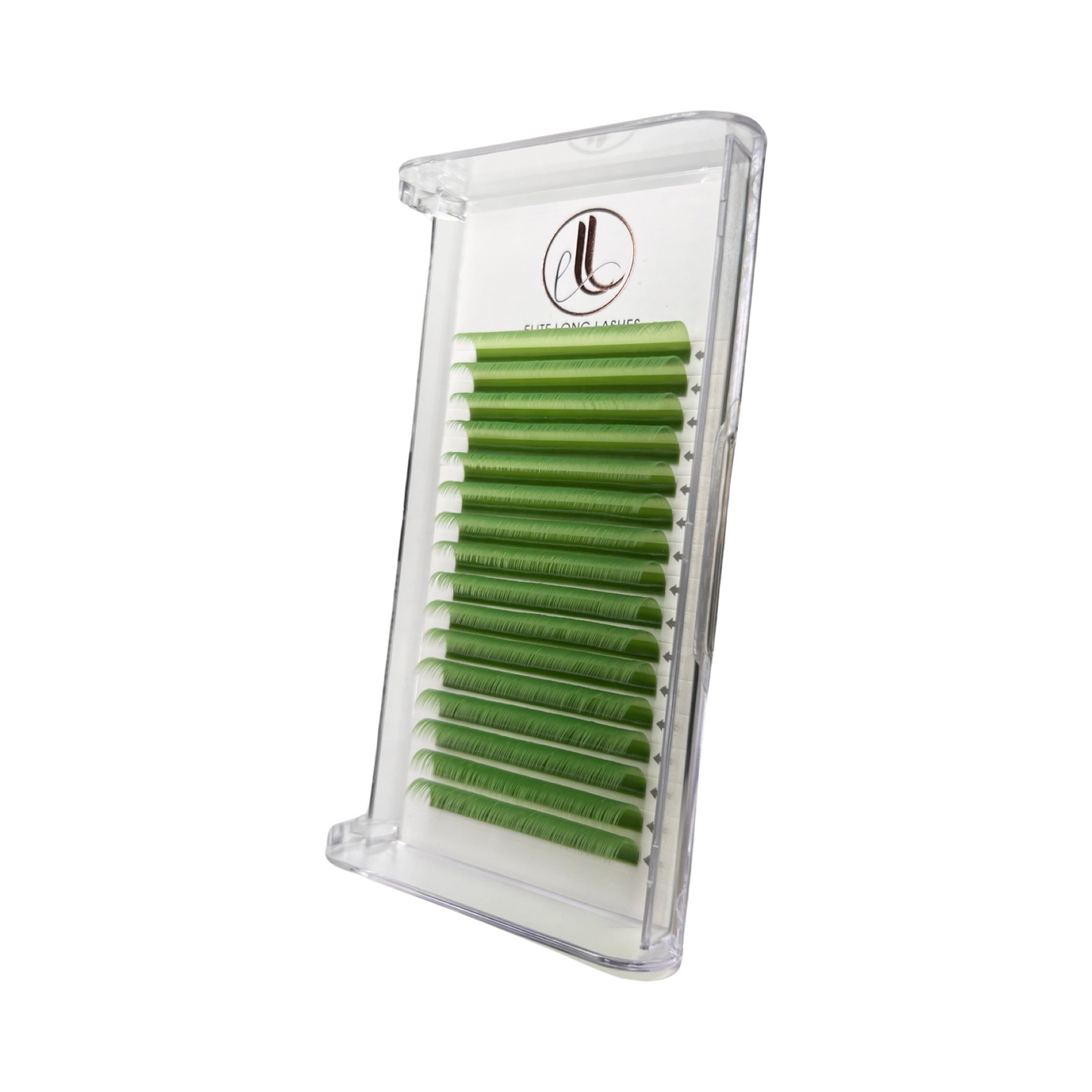 Matte Mink Lime Green Eyelash Extensions 0.07 Trays