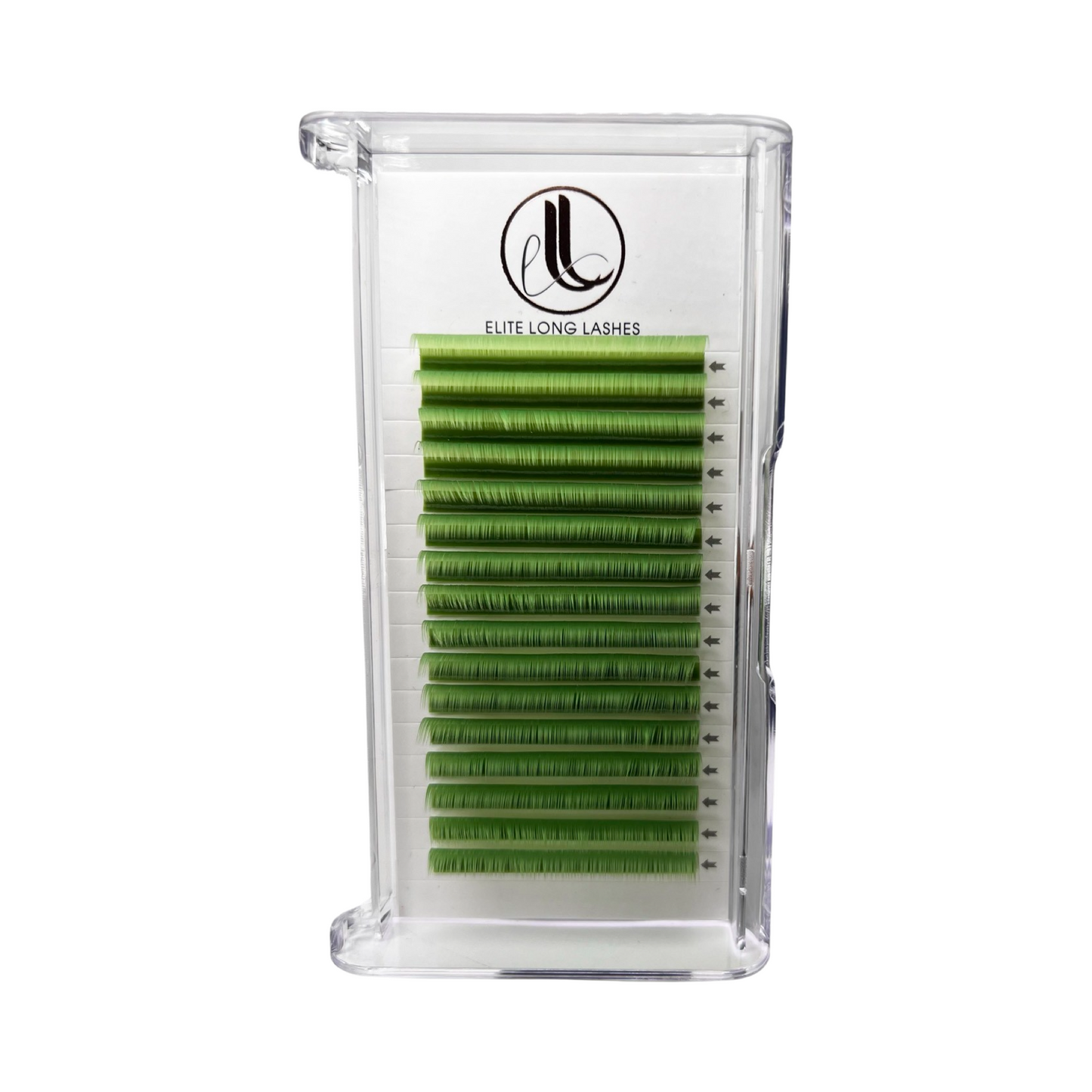 Matte Mink Lime Green Eyelash Extensions 0.07 Trays