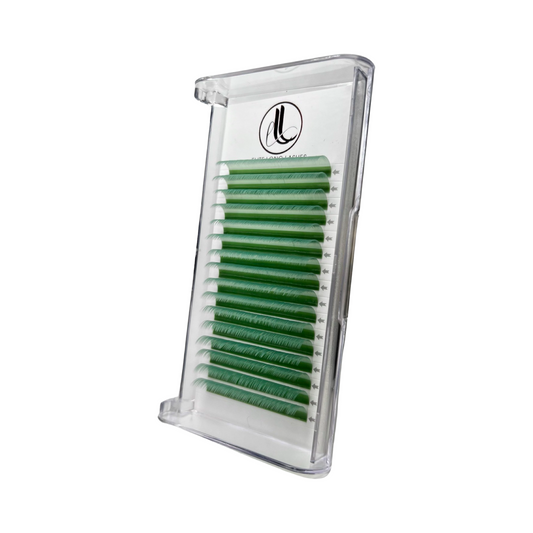 Matte Mink Jade Green Eyelash Extensions 0.07 Trays