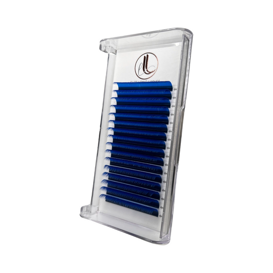 Matte Mink Royal Blue Eyelash Extensions 0.07 Trays