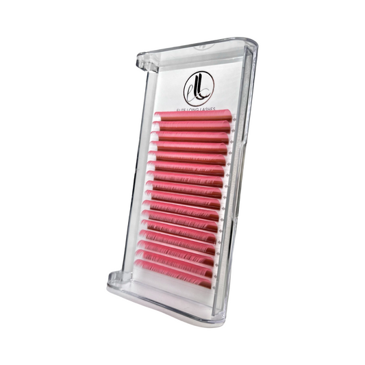 Matte Mink Light Pink Eyelash Extensions 0.07 Trays