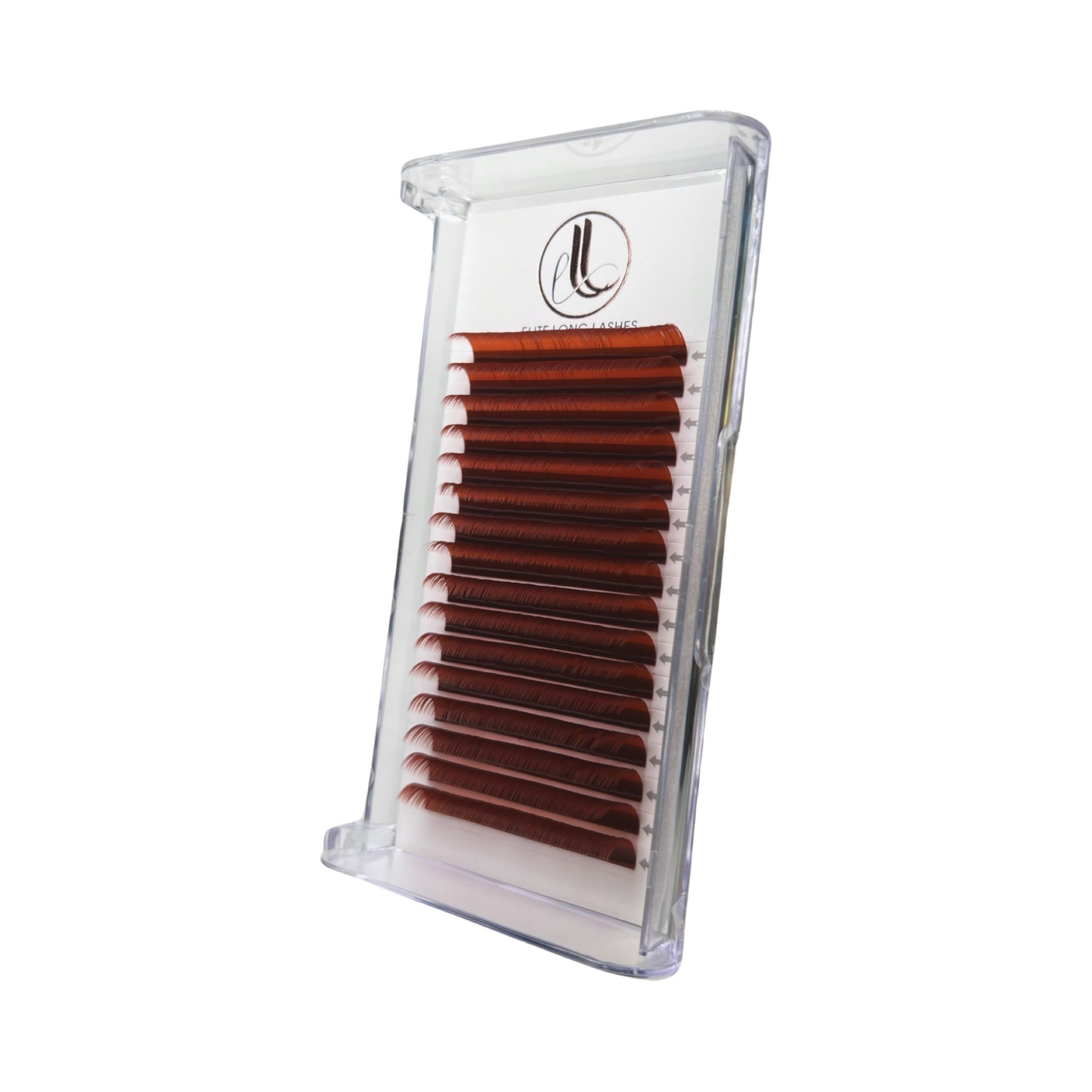 Matte Mink Copper Red Eyelash Extensions 0.07 Trays