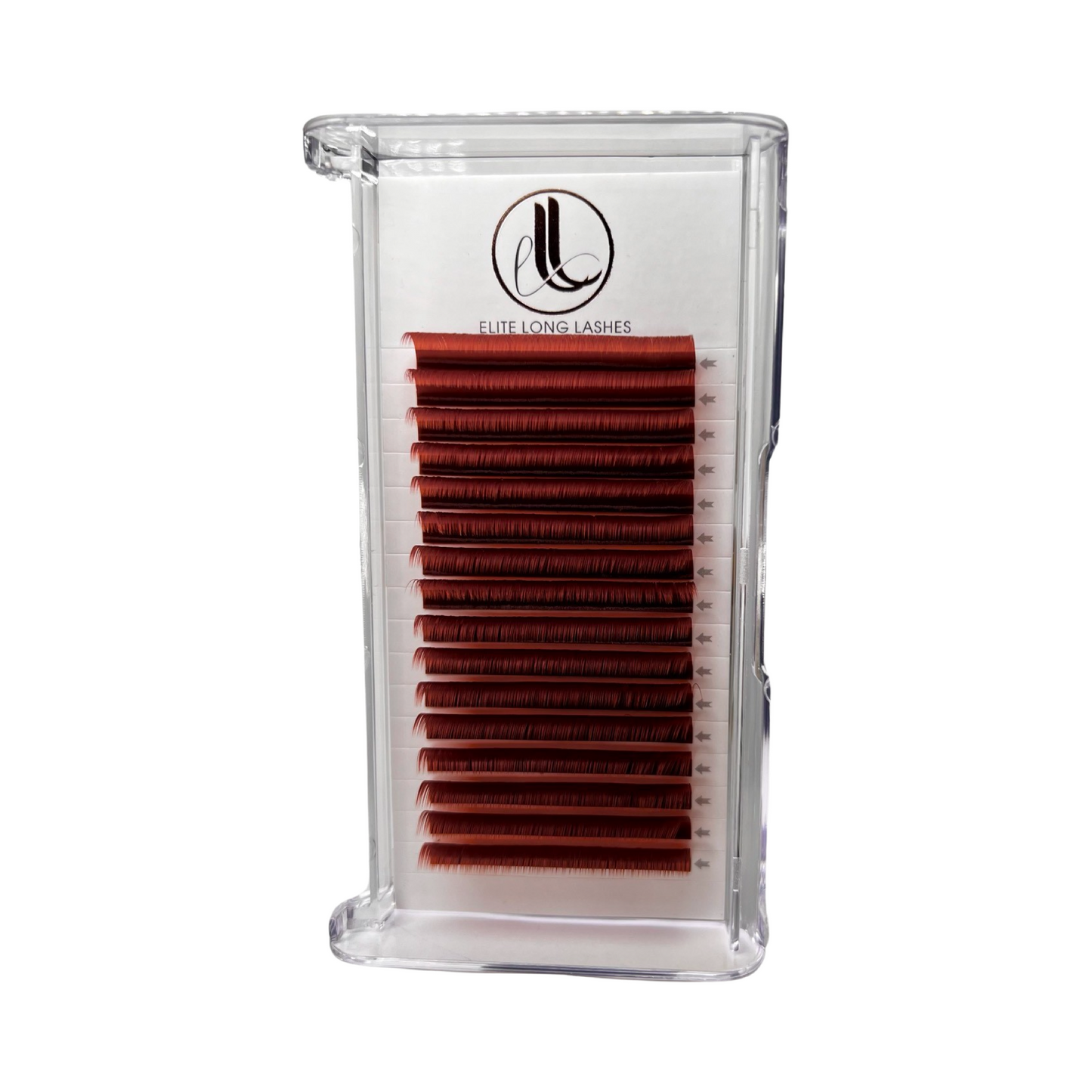 Matte Mink Copper Red Eyelash Extensions 0.07 Trays