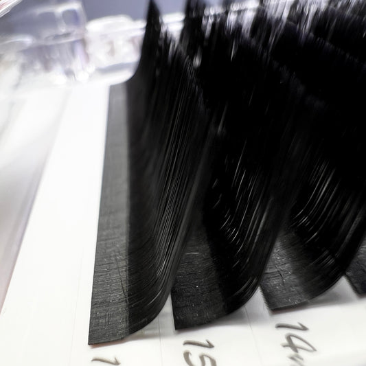 L Curl Matte Black Mink Eyelash Extensions 0.05 Tray