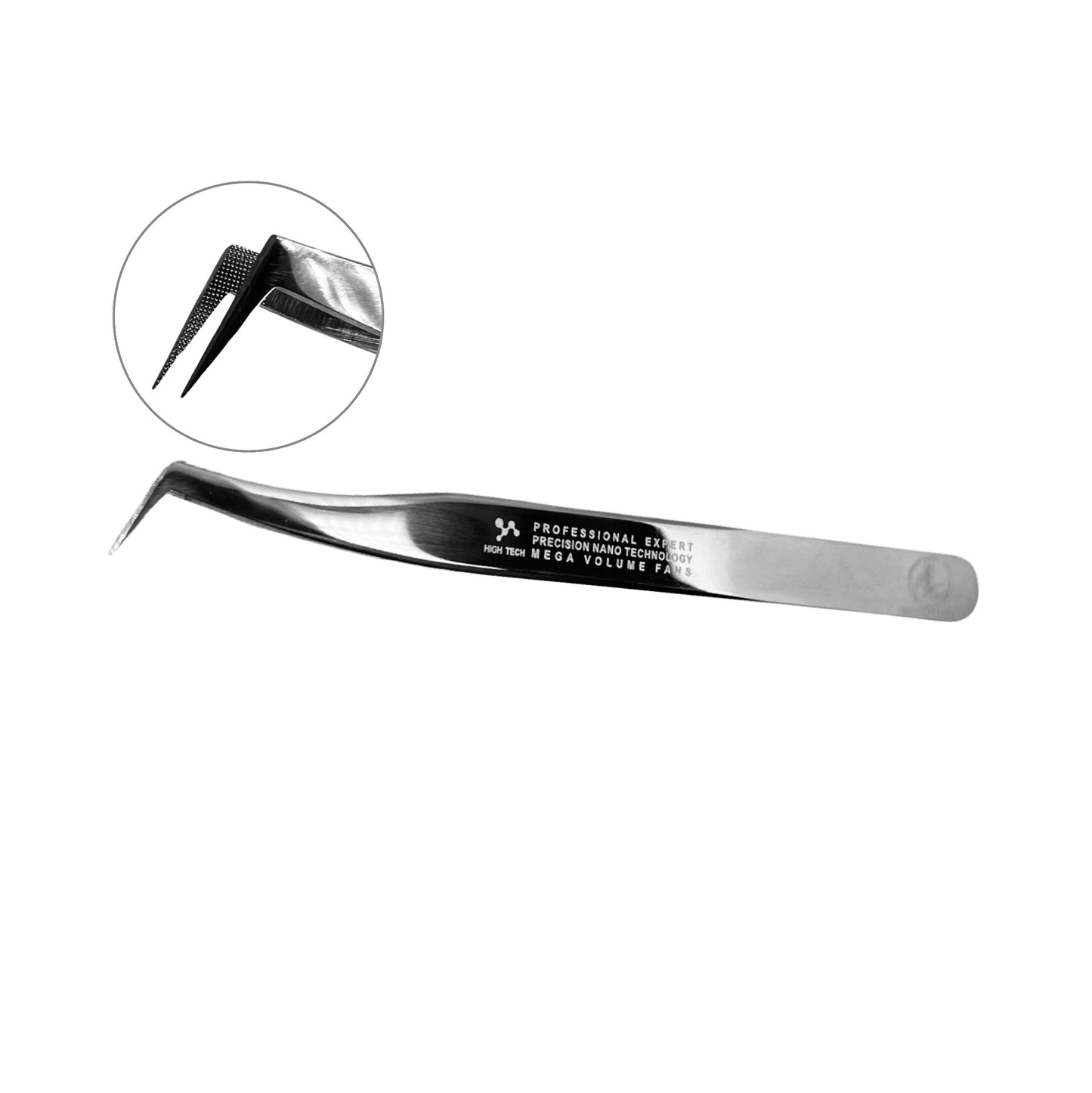 Grab Pro Nano Tips Mega Volume 75° Tweezer for Eyelash Extensions - L Shape