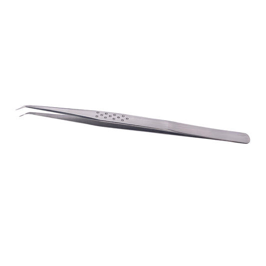 Slim Grip Silver Isolation (Fiber Tips) Tweezer - L Shape