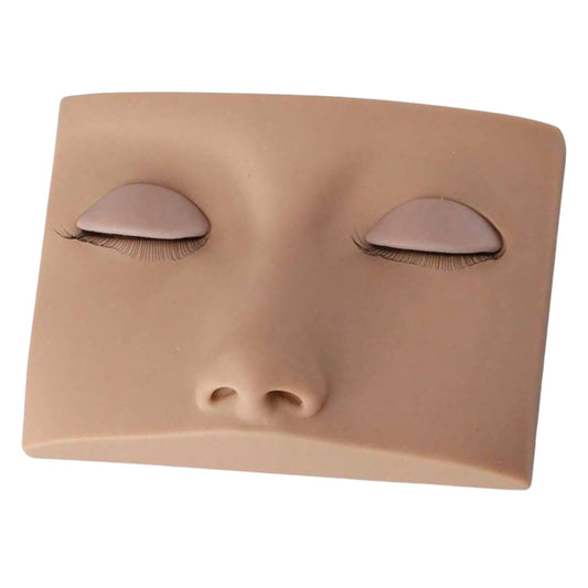 1PCS Mannequin Head with Replaced Eyelids for Lash Training. (Included 5 Pairs/Box False Eyelashes)