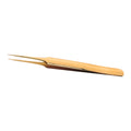 I Shape Gold-colored tweezer on a white background