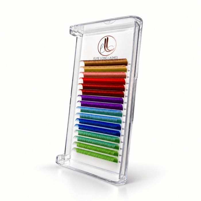 Rainbow Cashmere Lash Extensions 0.07 — C & D Curl