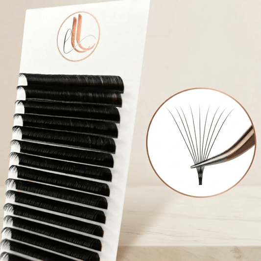 Easy Fan Cashmere Eyelash Extensions | 0.05 | Matte Black (C/CC/D/DD Curl)
