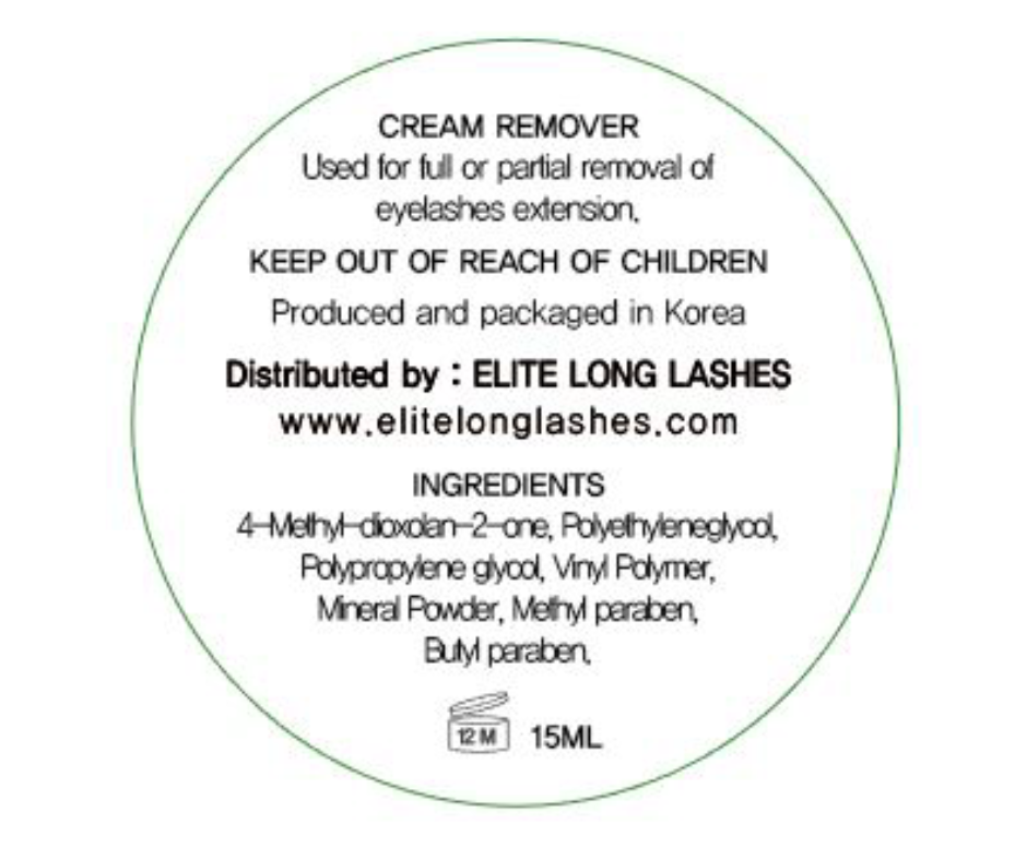 Cream Remover for Eyelash Extensions