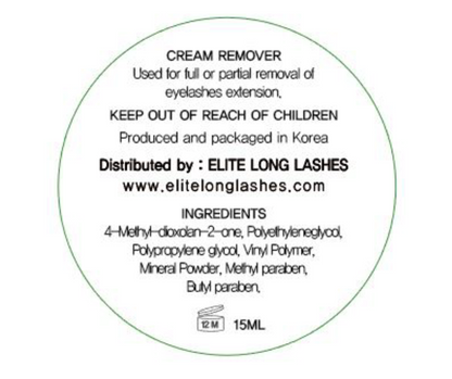 Cream Remover for Eyelash Extensions