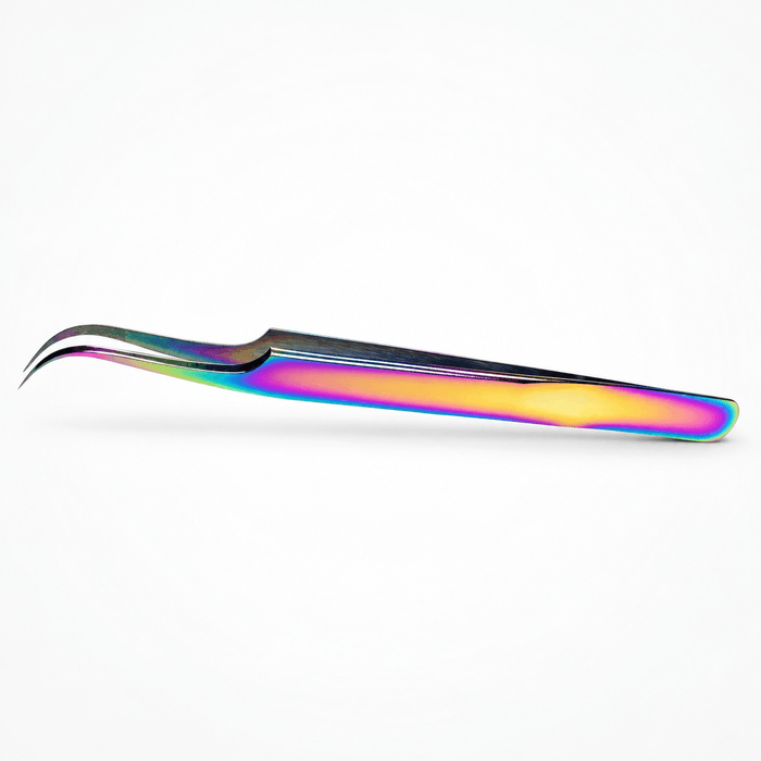 Multi-Color S-Shape Fiber Tip Lash Tweezer