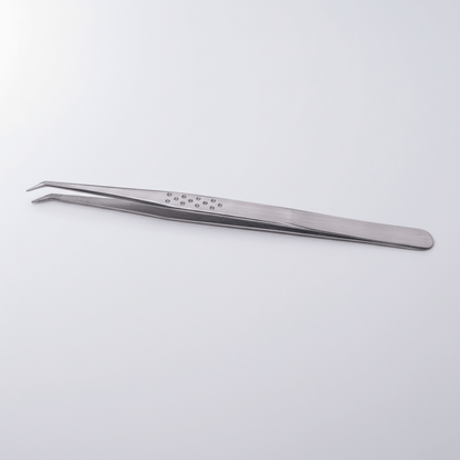 Slim Grip Silver Isolation (Fiber Tips) Tweezer - L Shape